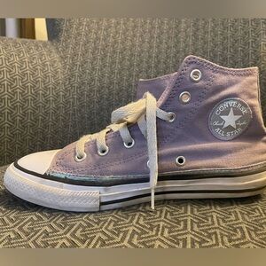 Converse Lavender High-Top Sneakers